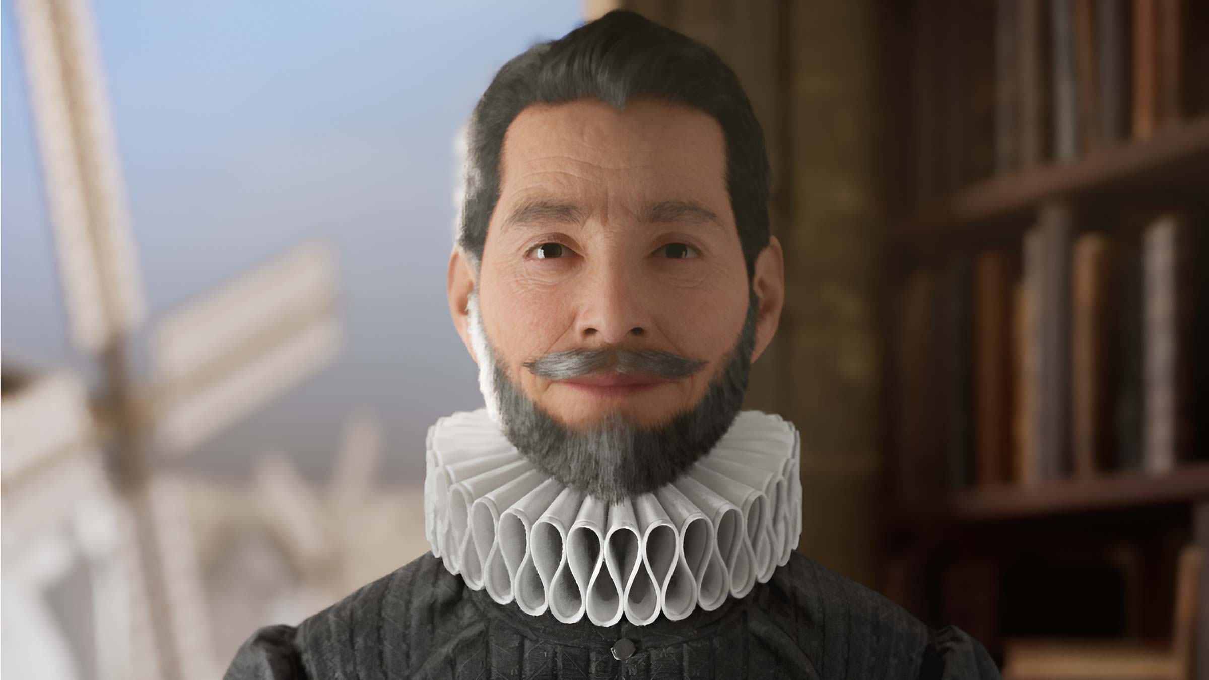 Realidad Aumentada en Hoteles – Avatar de Cervantes con Inteligencia Artificial generativa creado por Imascono Realidad Aumentada en Hoteles - Avatar de Cervantes con Inteligencia Artificial generativa creado por Imascono